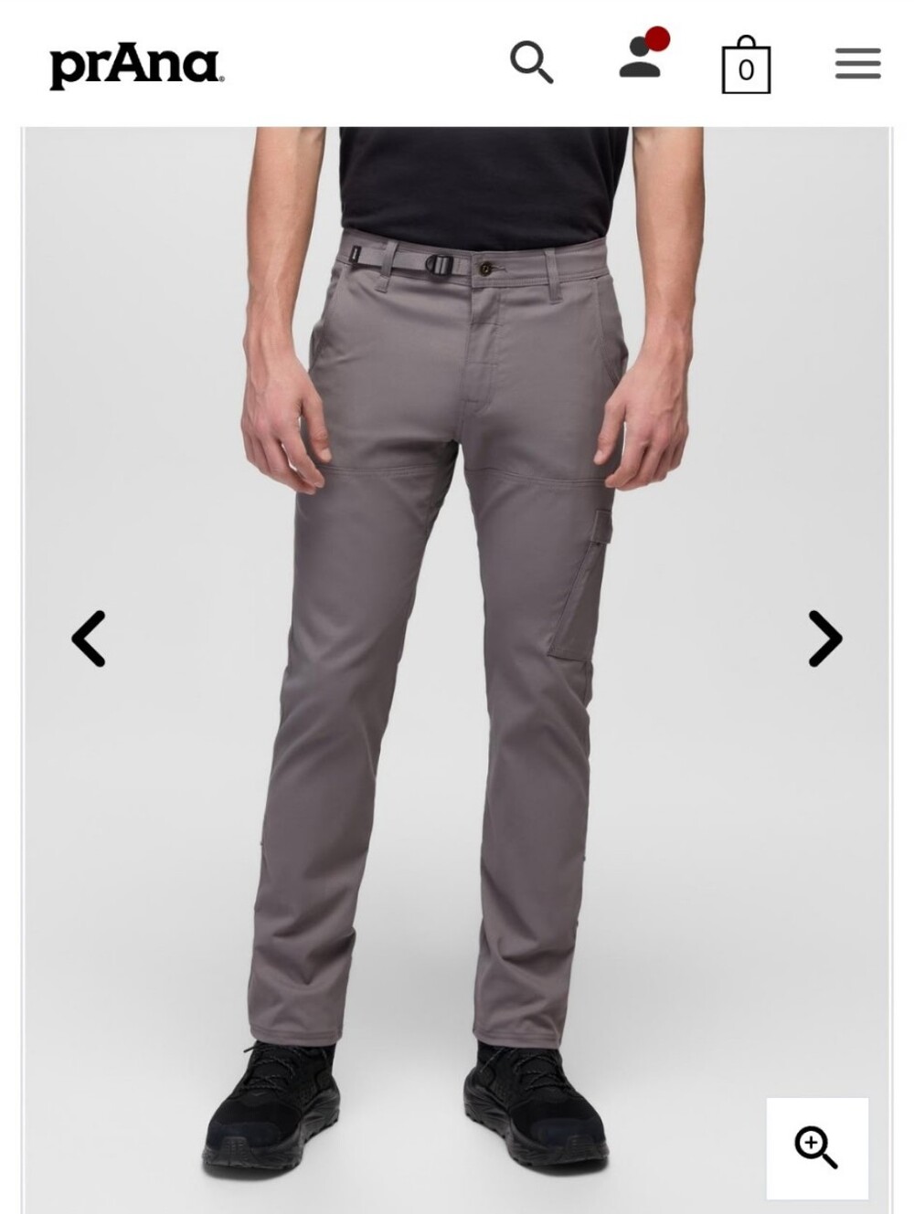 Prana Men’s Cargo Pants in Gray-Taupe